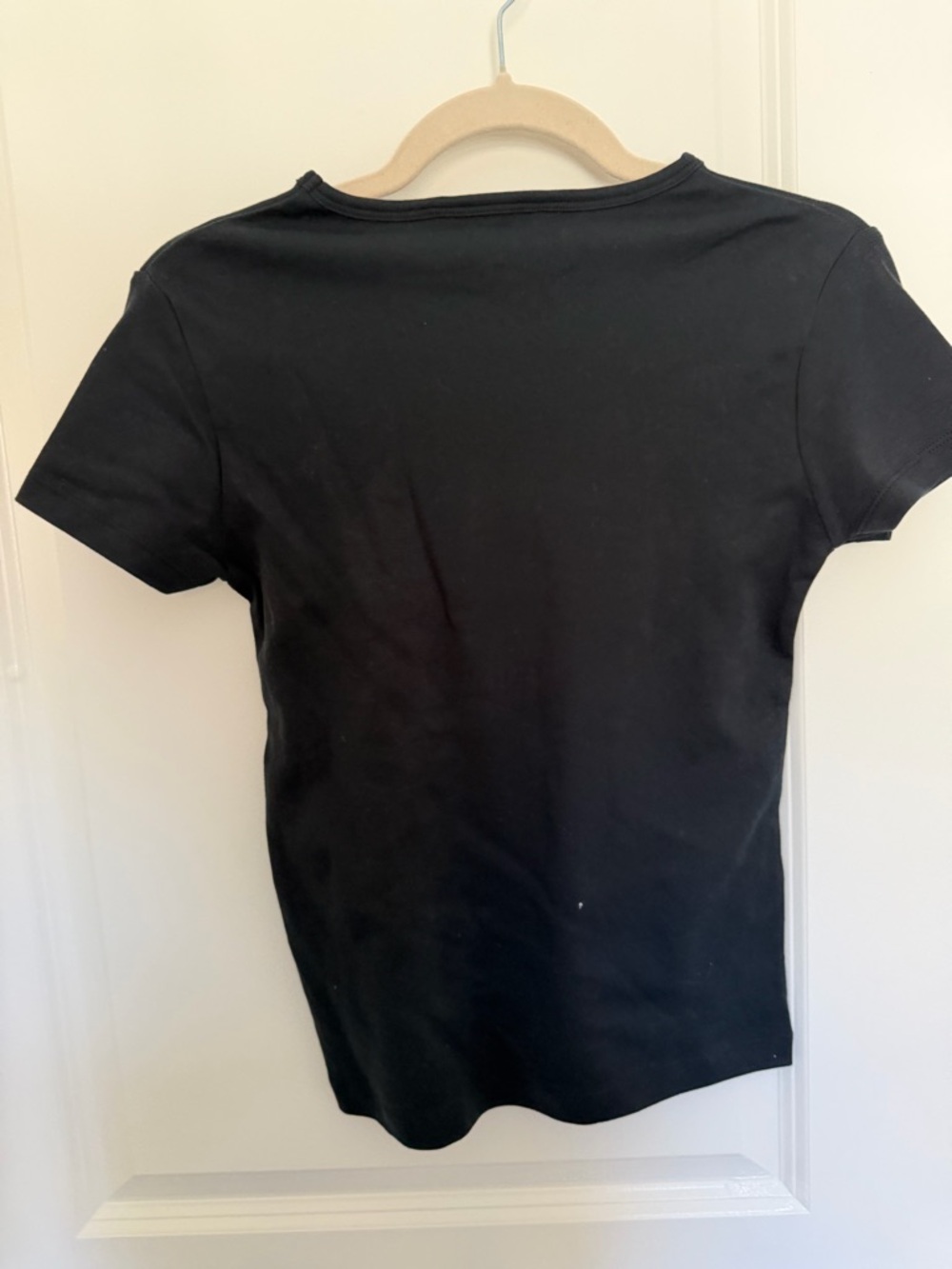 French Connection Black 'lucky fcuk' Logo Crew Tee - Picture 3 of 3